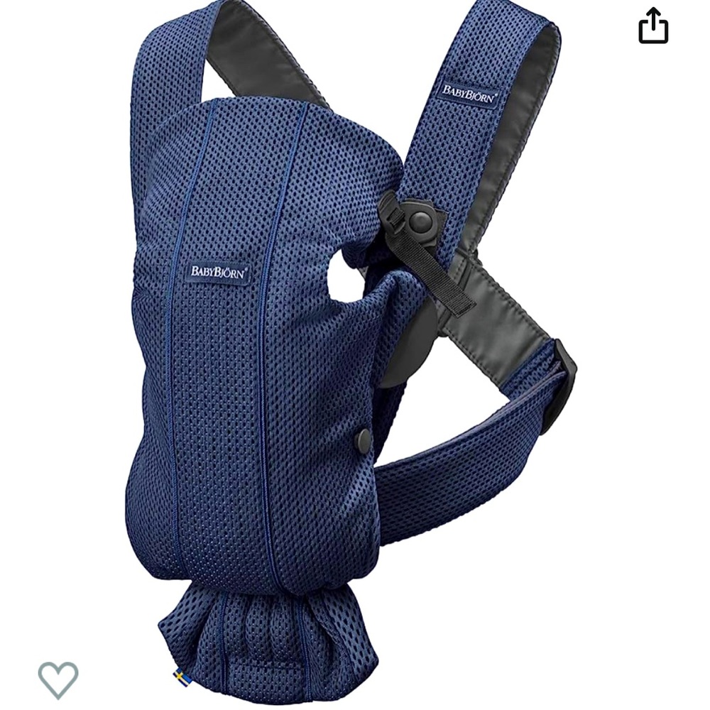 BabyBjörn Baby Carrier Mini, 3D mesh, Navy Blue
